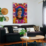 Frida Kahlo Çerçeve Duvar Örtüsü