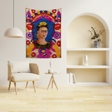 Frida Kahlo Çerçeve Duvar Örtüsü