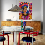 Frida Kahlo Çerçeve Duvar Örtüsü