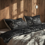 Vespa Ivory & Harley Davidson Model 28B Chalkboard Çift Taraflı Nevresim Takımı