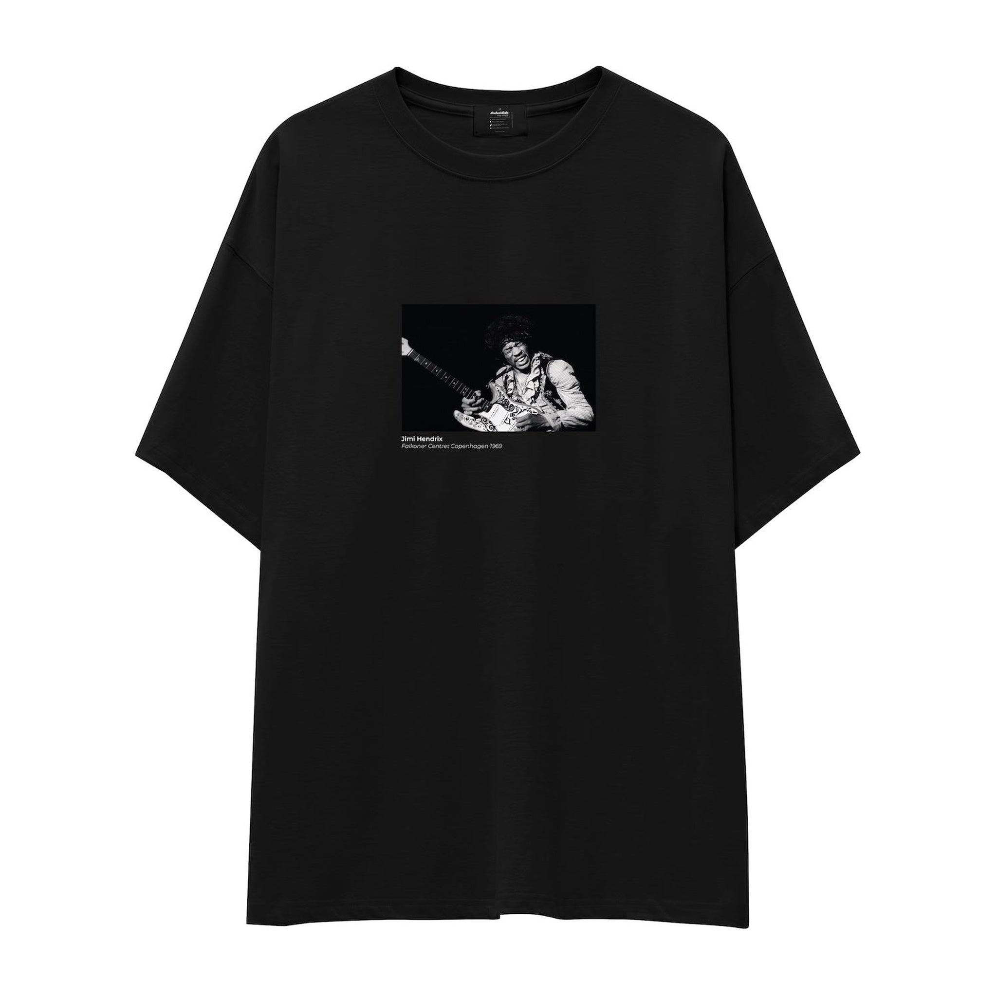Jimi Hendrix Falkoner Centret Copenhagen 1969 Oversize Tişört