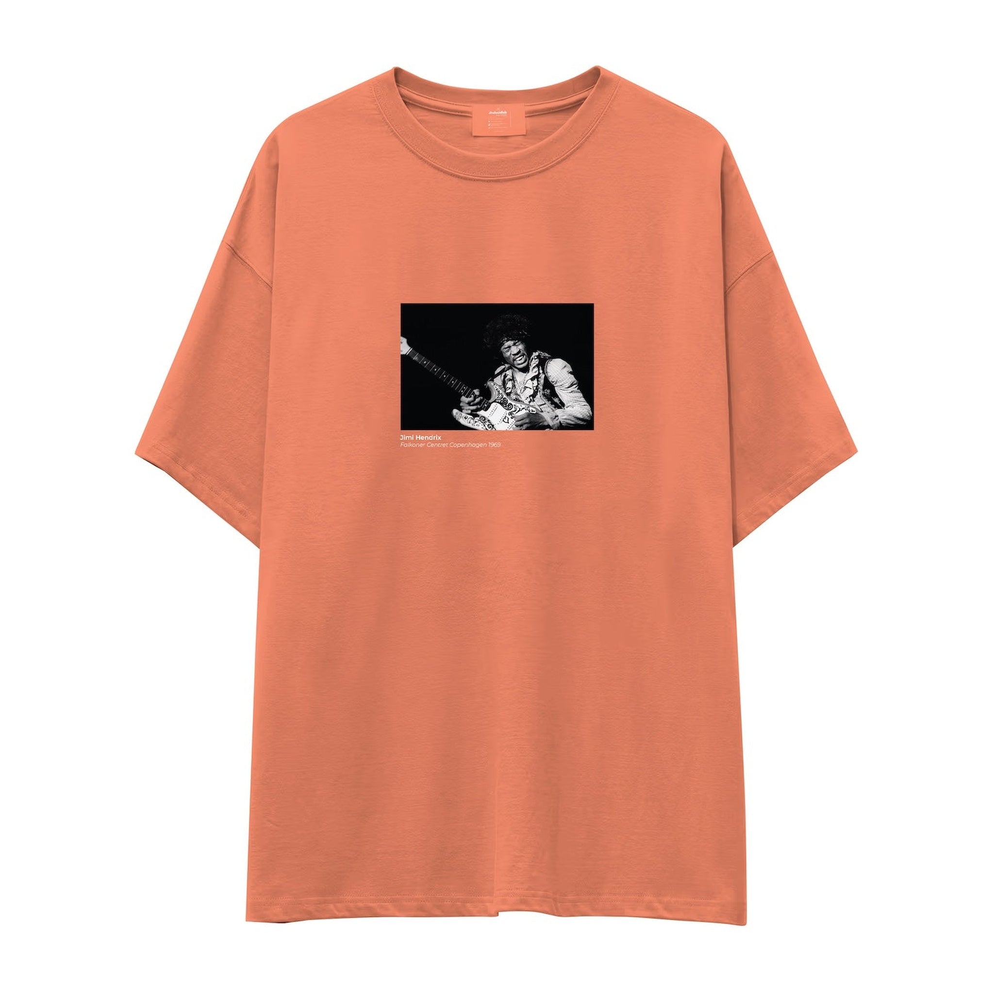Jimi Hendrix Falkoner Centret Copenhagen 1969 Oversize Tişört
