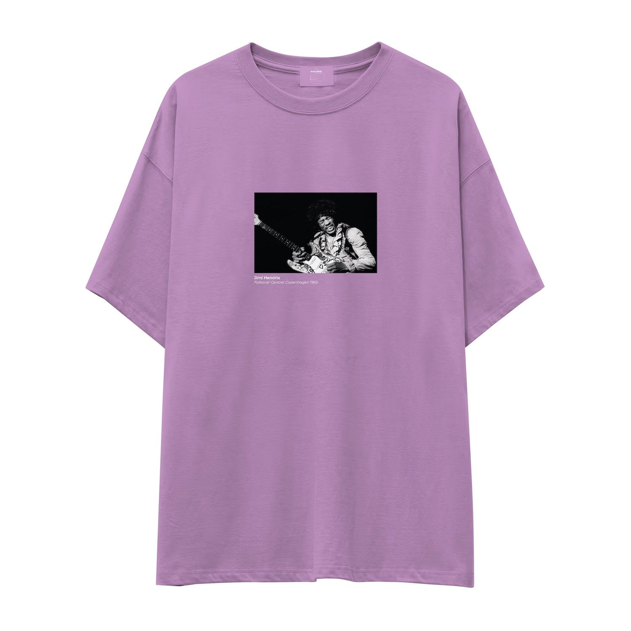 Jimi Hendrix Falkoner Centret Copenhagen 1969 Oversize Tişört