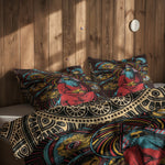 Hypnotic & Gold Mandala Çift Taraflı Nevresim Takımı