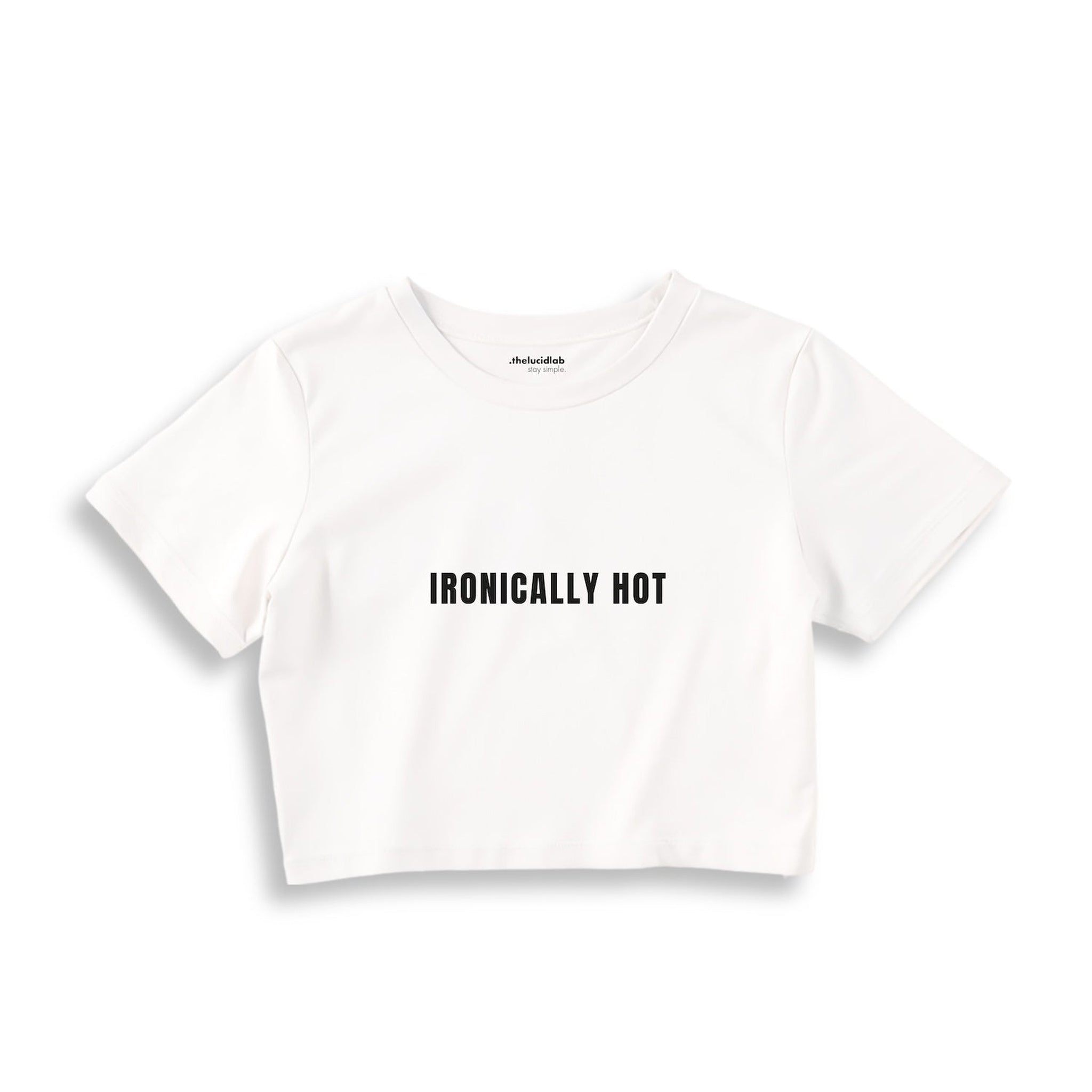 Ironically Hot Crop Tişört