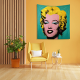 Andy Warhol / Marilyn Monroe Blue Duvar Örtüsü
