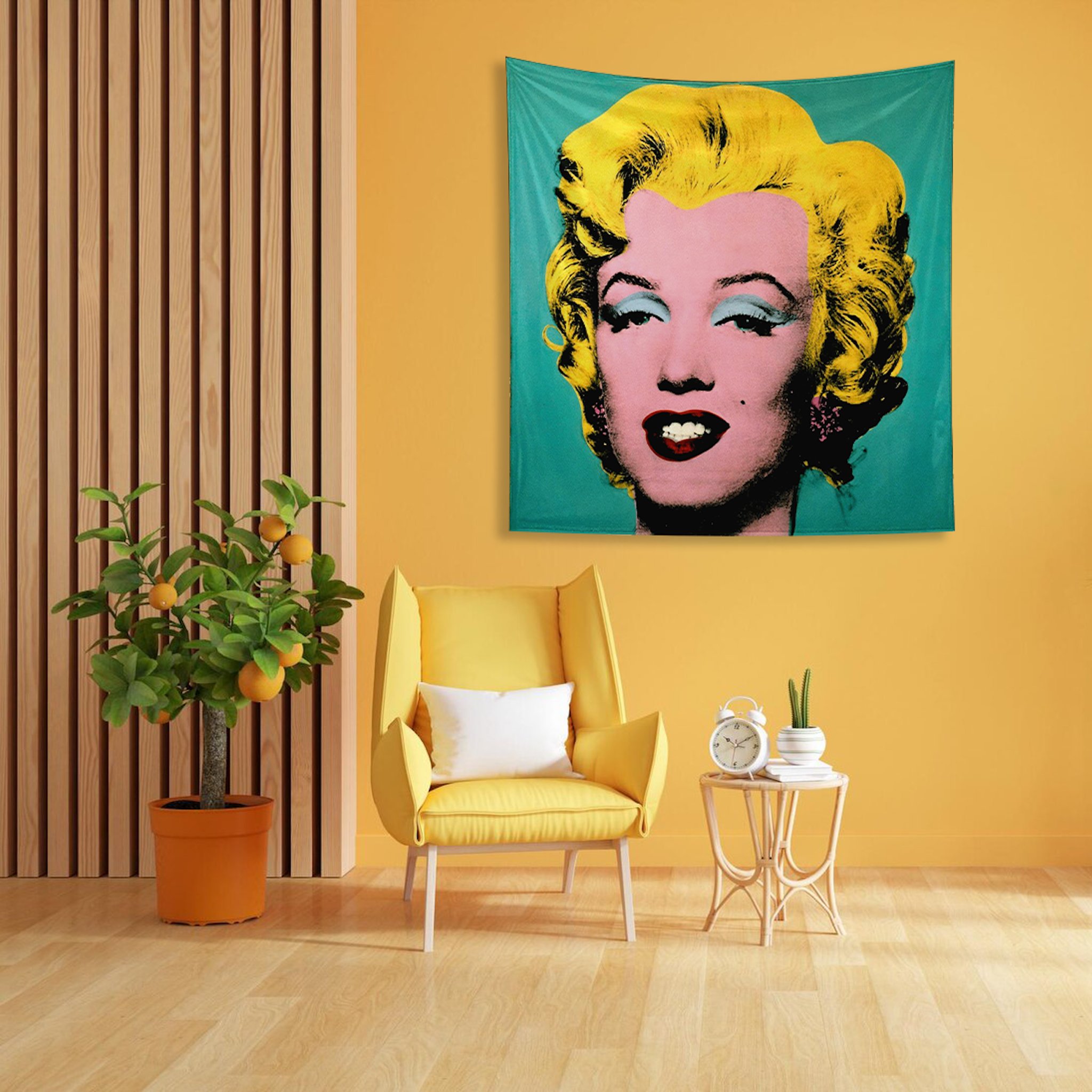 Andy Warhol / Marilyn Monroe Blue Duvar Örtüsü