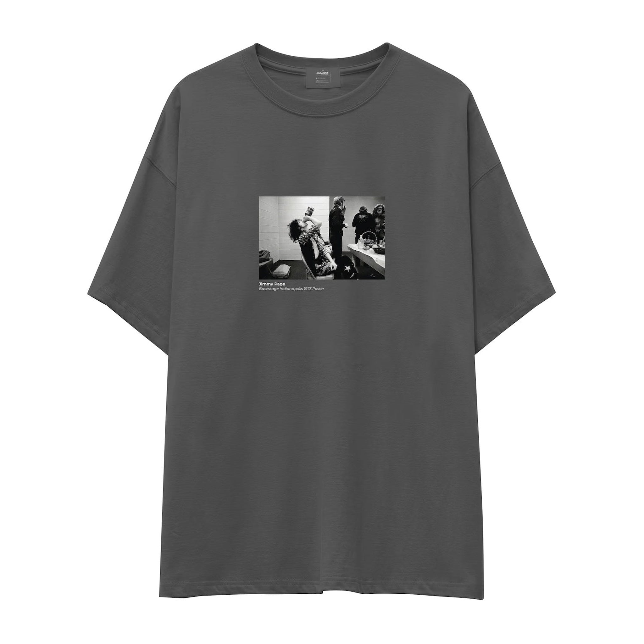 Jimmy Page Backstage Indianapolis 1975 Oversize Tişört