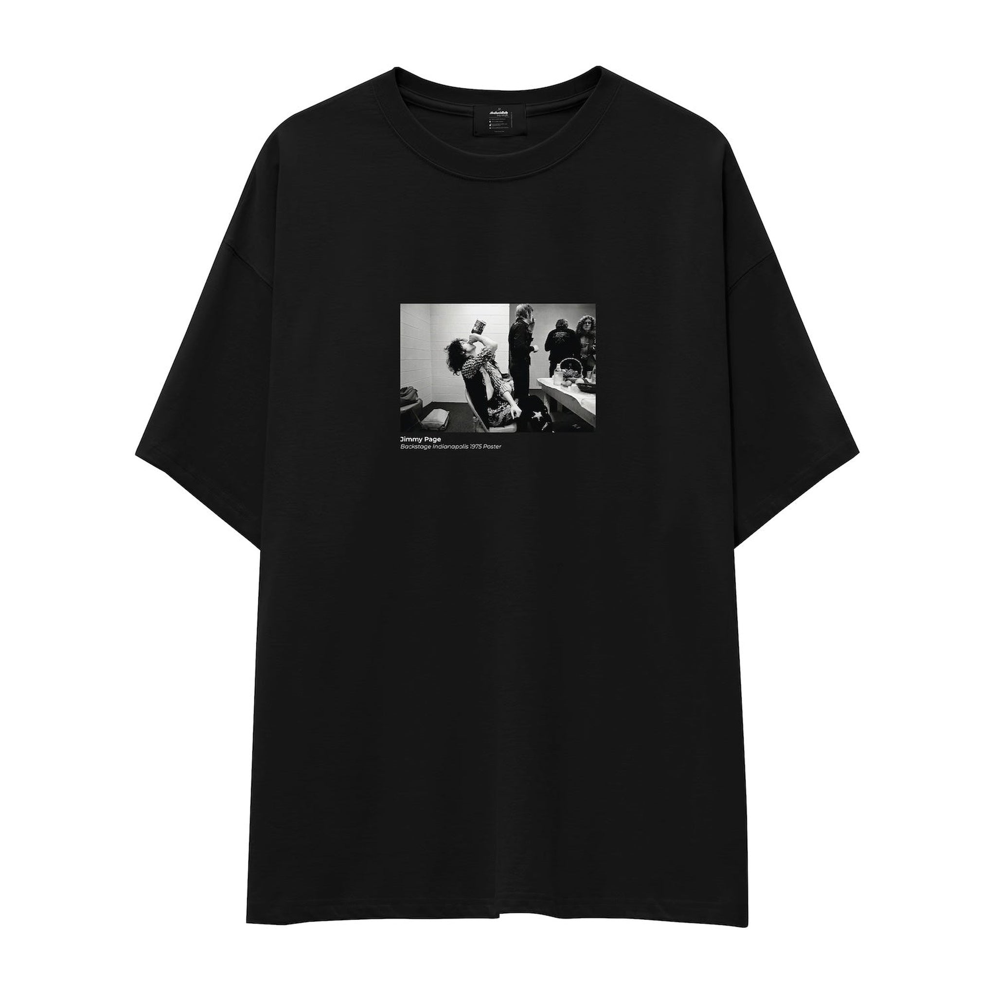 Jimmy Page Backstage Indianapolis 1975 Oversize Tişört