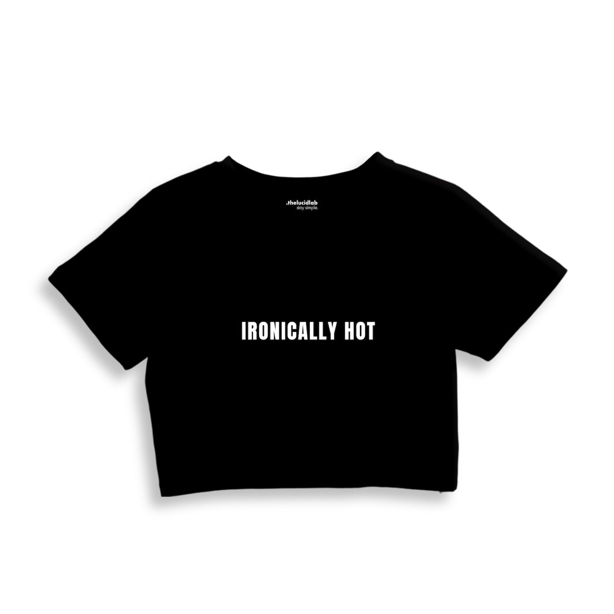 Ironically Hot Crop Tişört