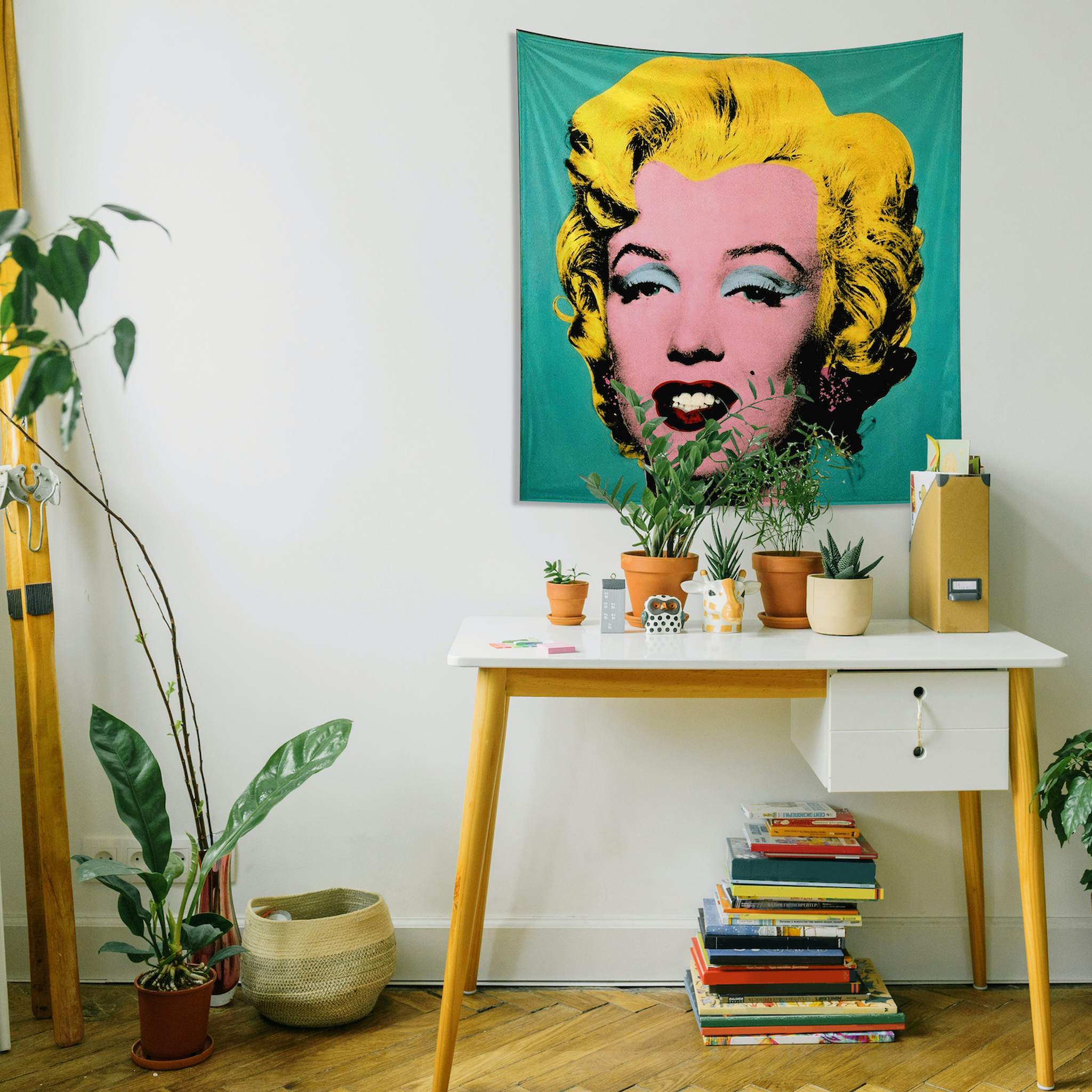 Andy Warhol / Marilyn Monroe Blue Duvar Örtüsü