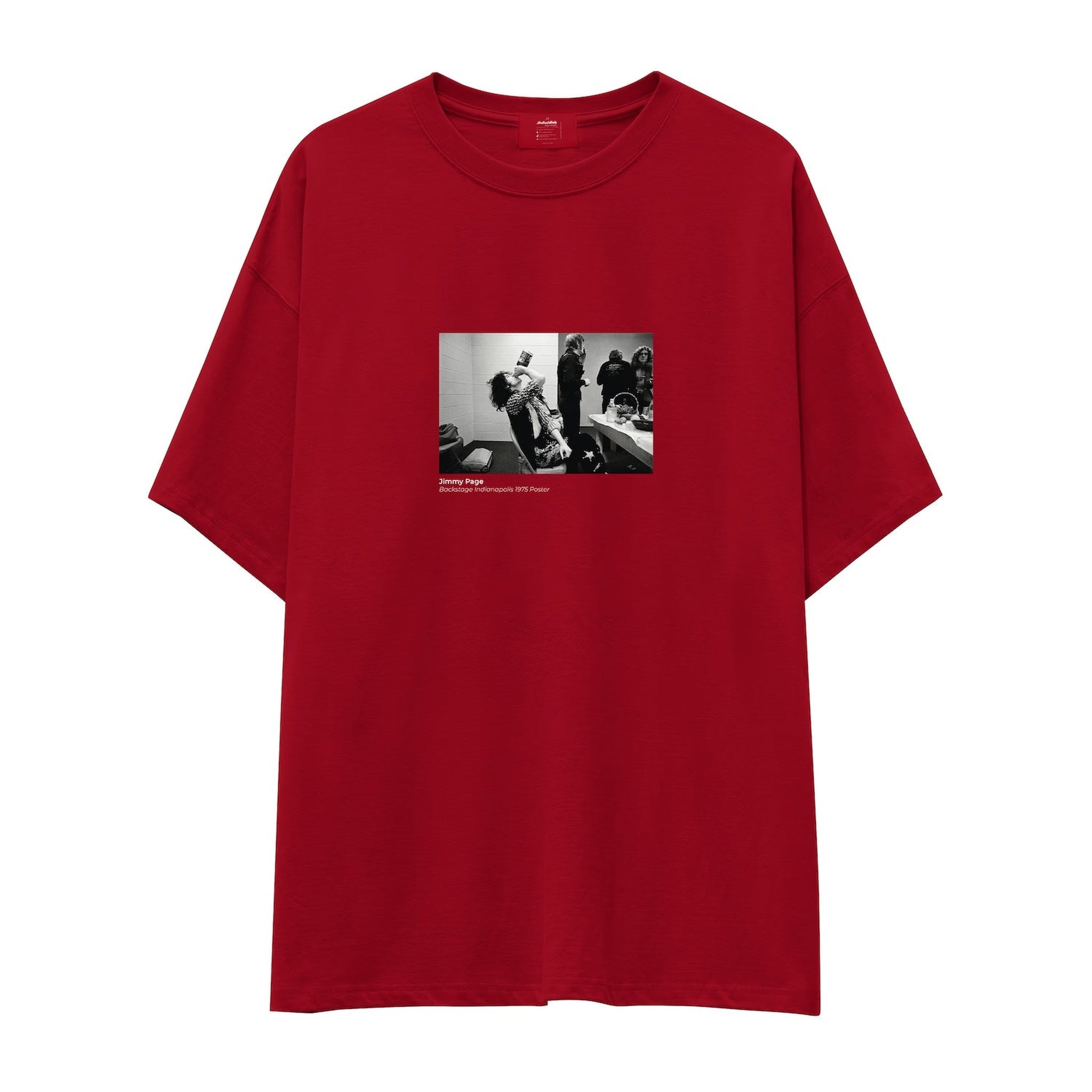 Jimmy Page Backstage Indianapolis 1975 Oversize Tişört