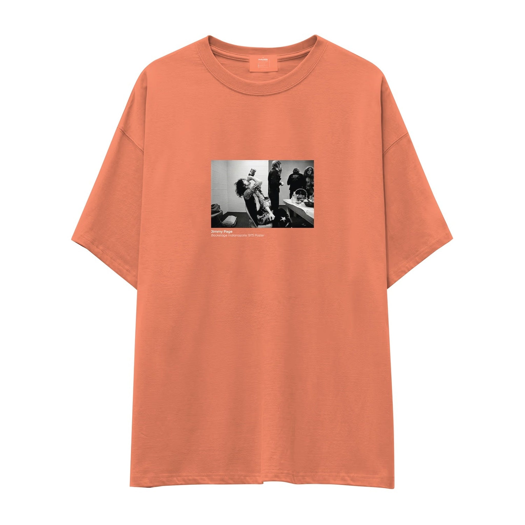Jimmy Page Backstage Indianapolis 1975 Oversize Tişört