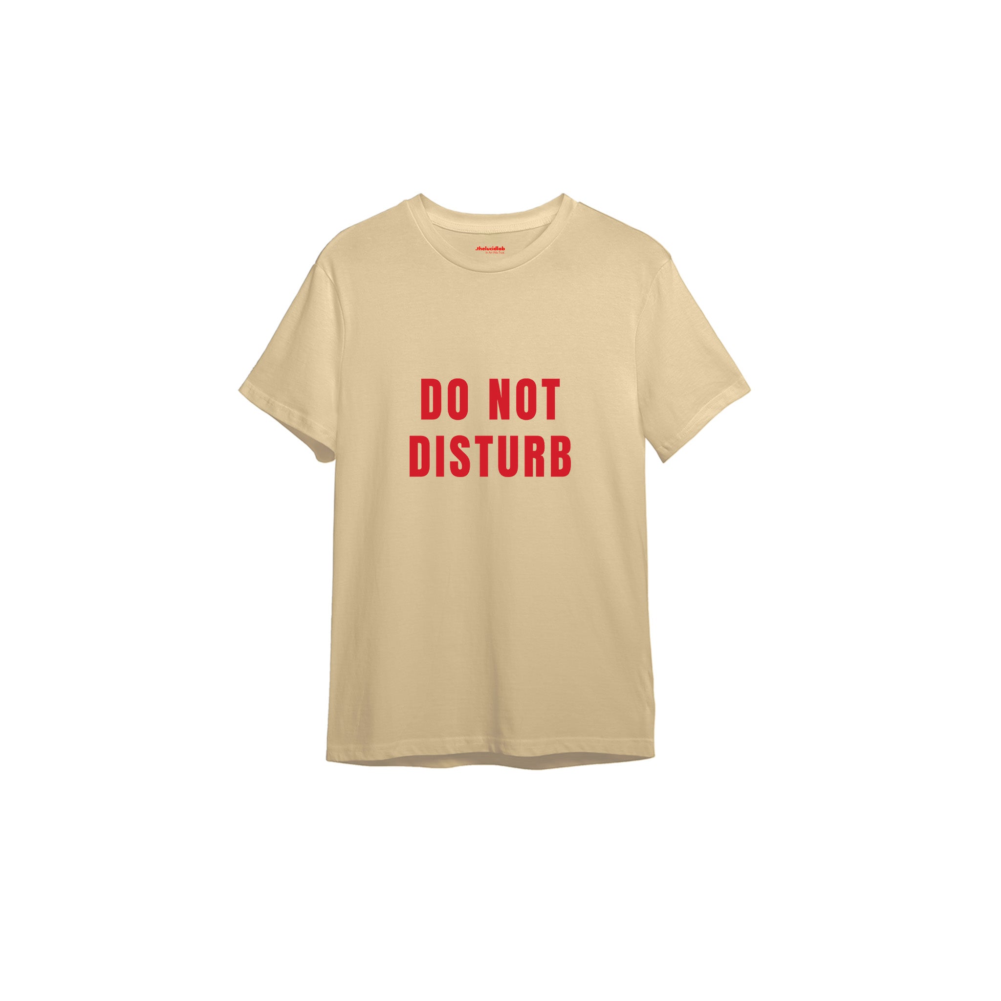 Do Not Disturb Tişört — Krem