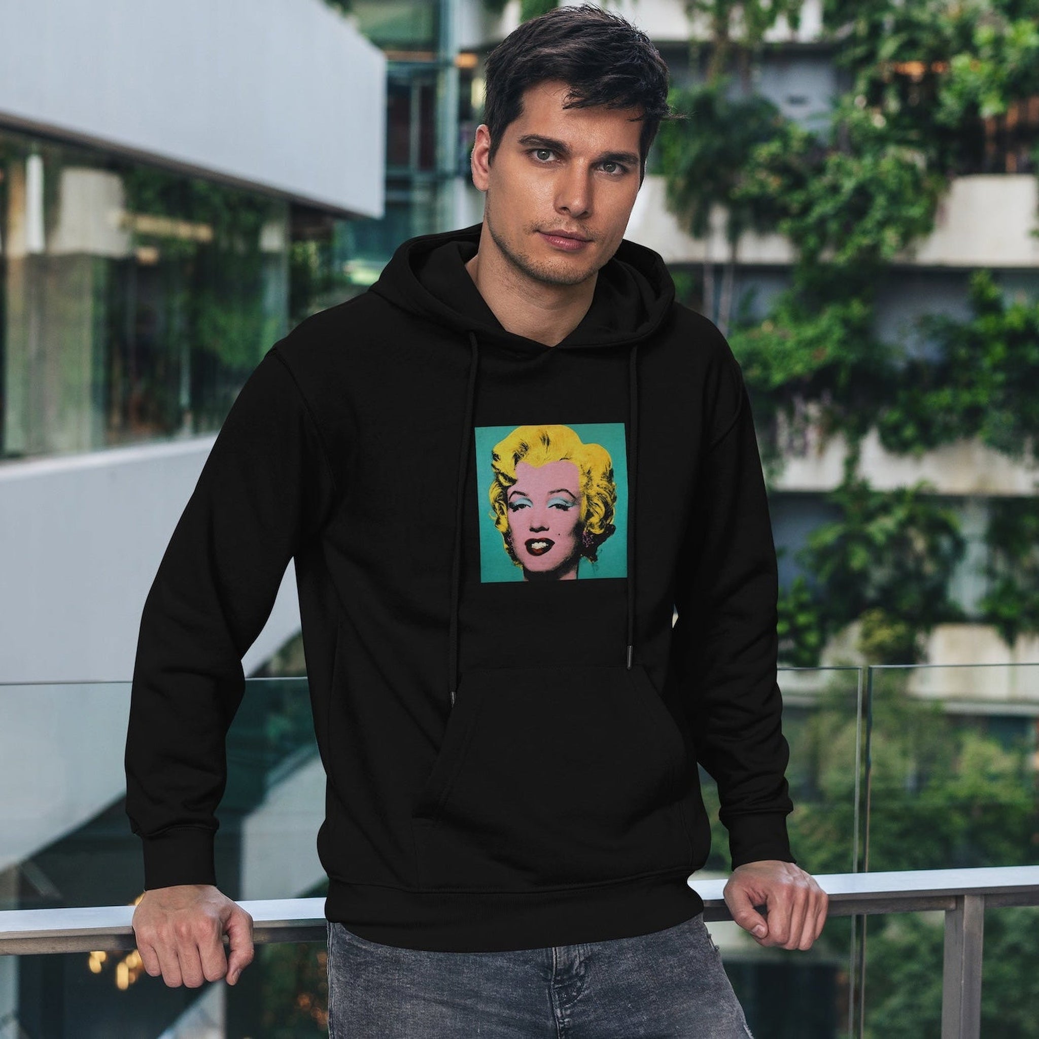 Andy Warhol / Marilyn Monroe Blue Oversize Hoodie