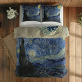 The Starry Night & Kanagawa Oki Nami Ura Çift Taraflı Nevresim Takımı