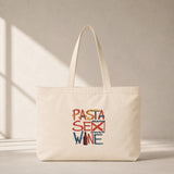 Pasta Sex Wine Club Tote Bag – ön görünüm