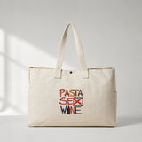 Pasta Sex Wine Daily Tote Bag – ön görünüm