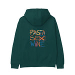 Pasta Sex Wine Hoodie - Antrasit - arka görünüm