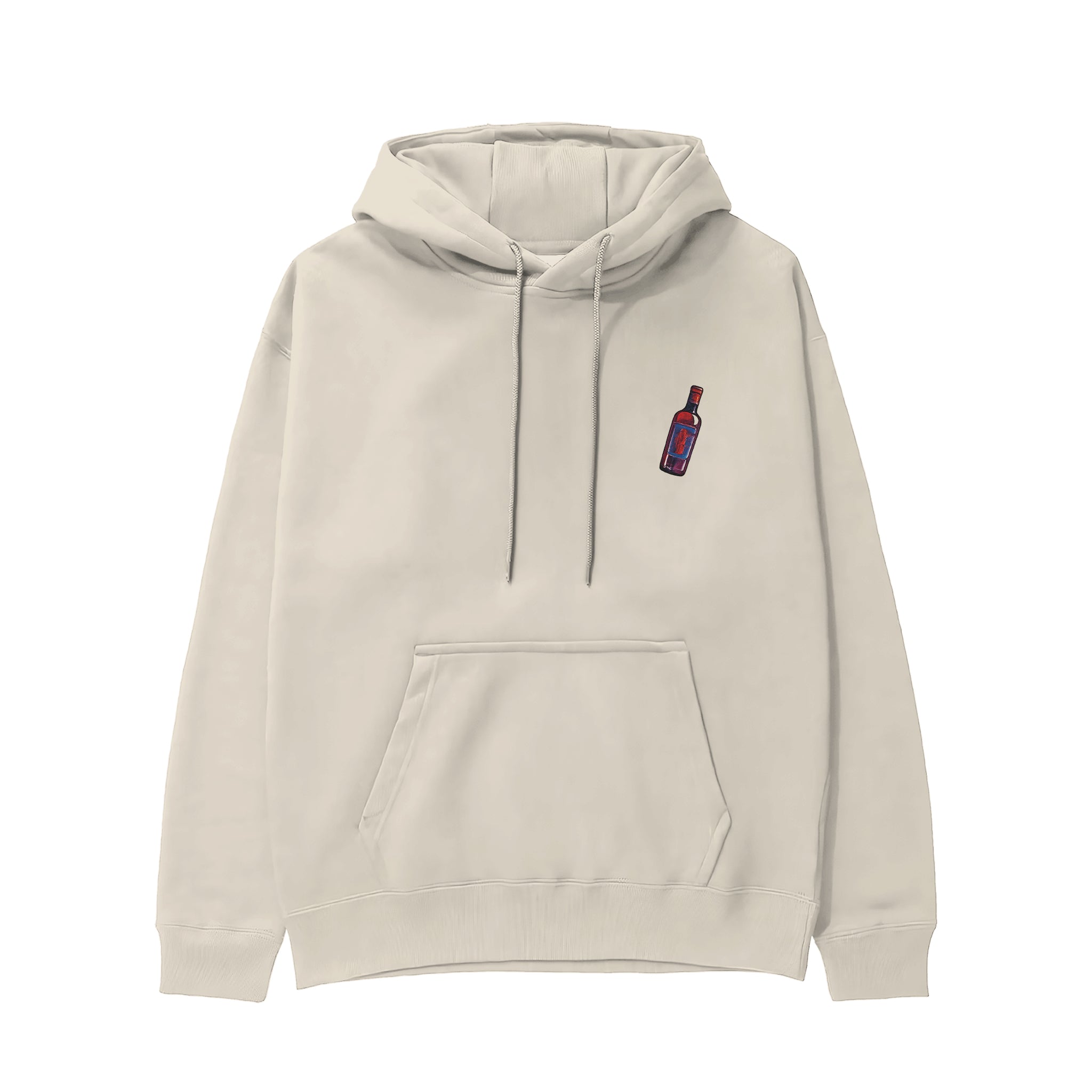 Pasta Sex Wine Hoodie - Krem - ön görünüm