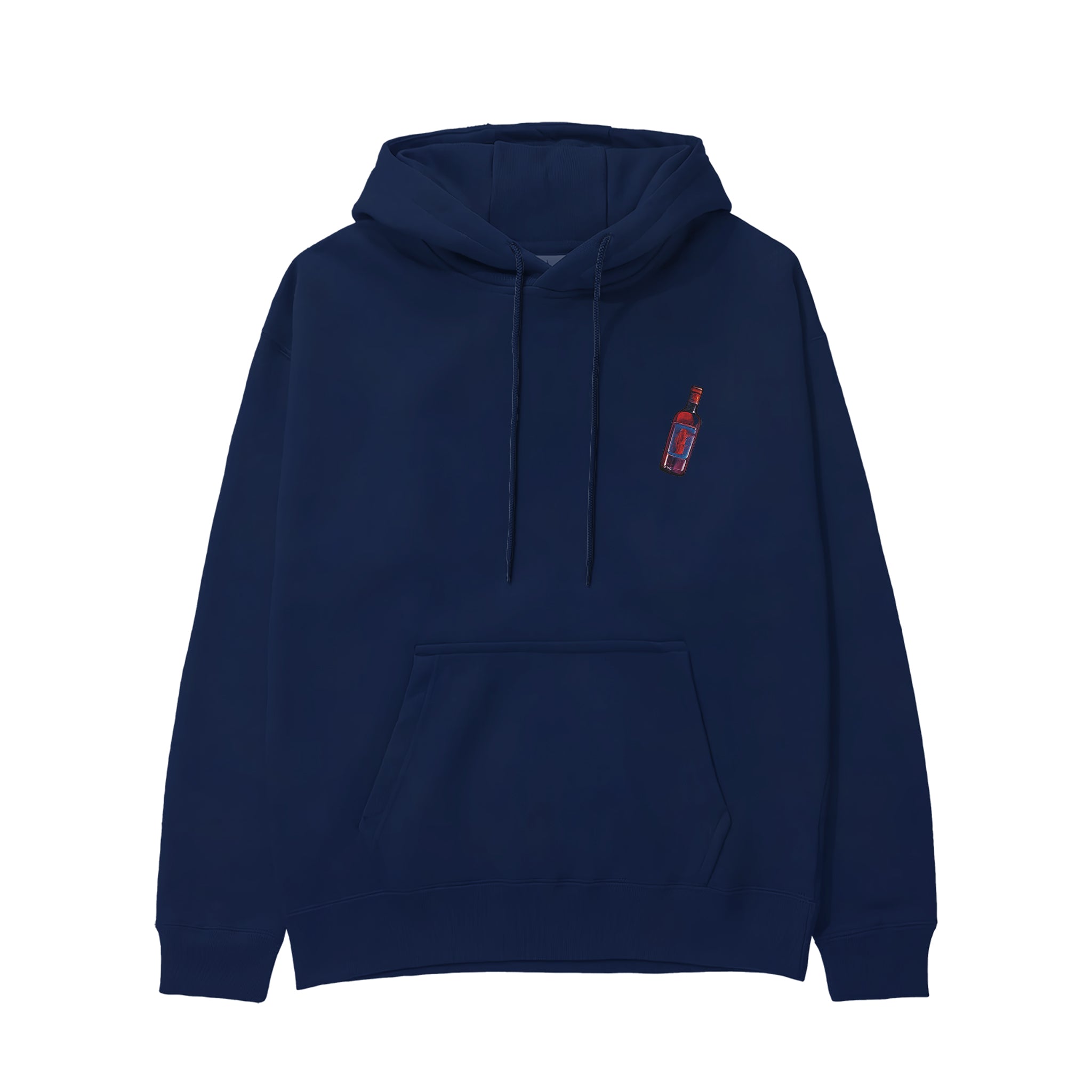 Pasta Sex Wine Hoodie - Lacivert - ön görünüm