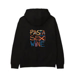 Pasta Sex Wine Hoodie - Siyah - arka görünüm