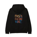 Pasta Sex Wine Hoodie - Siyah - arka görünüm