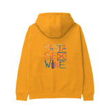 Pasta Sex Wine Hoodie - Turuncu - arka görünüm