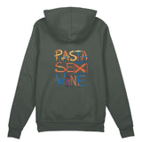 Pasta Sex Wine Oversize Hoodie - Antrasit - arka görünüm
