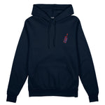 Pasta Sex Wine Oversize Hoodie - Lacivert - ön görünüm