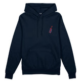 Pasta Sex Wine Oversize Hoodie - Lacivert - ön görünüm