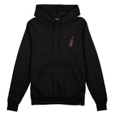 Pasta Sex Wine Oversize Hoodie - Siyah - ön görünüm