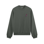 Pasta Sex Wine Oversize Sweatshirt - Antrasit - ön görünüm