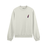 Pasta Sex Wine Oversize Sweatshirt - Beyaz - ön görünüm