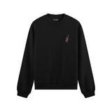 Pasta Sex Wine Oversize Sweatshirt - Siyah - ön görünüm