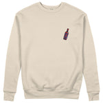 Pasta Sex Wine Sweatshirt - Bej - ön görünüm
