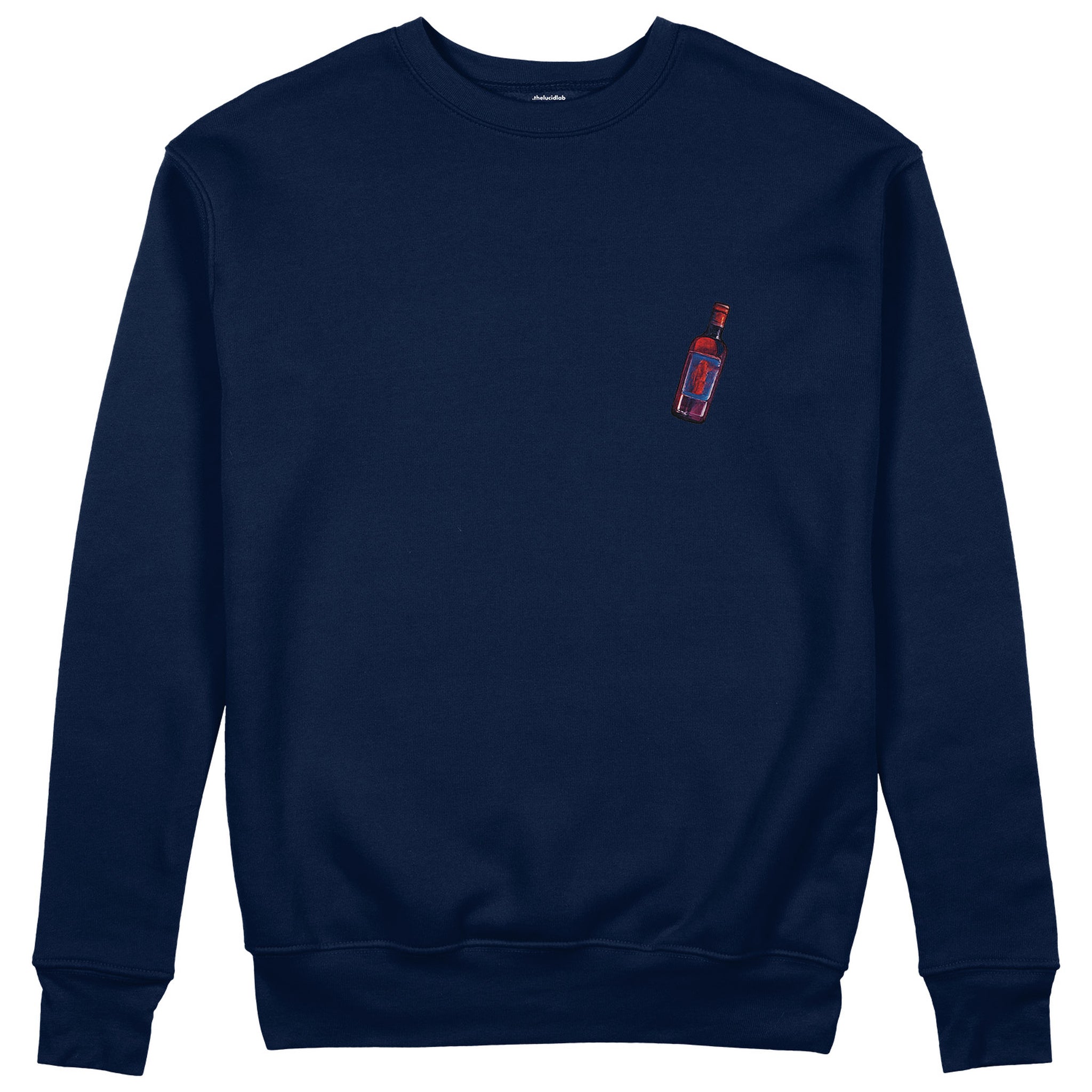 Pasta Sex Wine Sweatshirt - Lacivert - ön görünüm