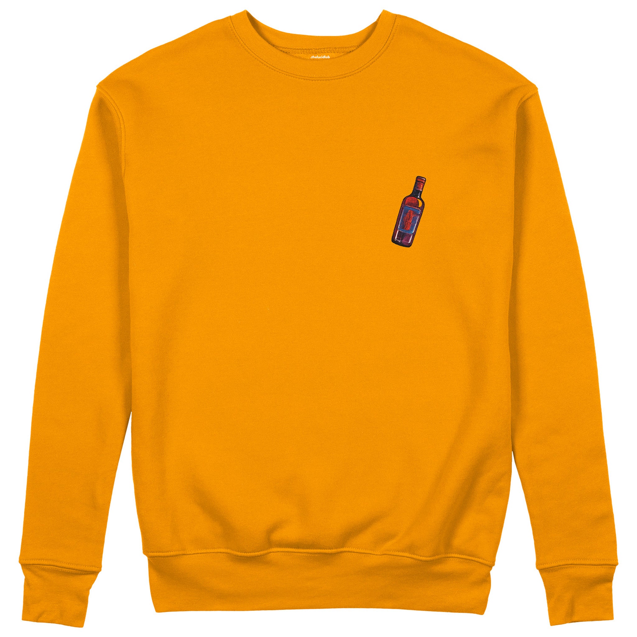 Pasta Sex Wine Sweatshirt - Turuncu - ön görünüm