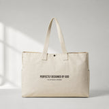 Perfectly Design By God Daily Tote Bag – ön görünüm
