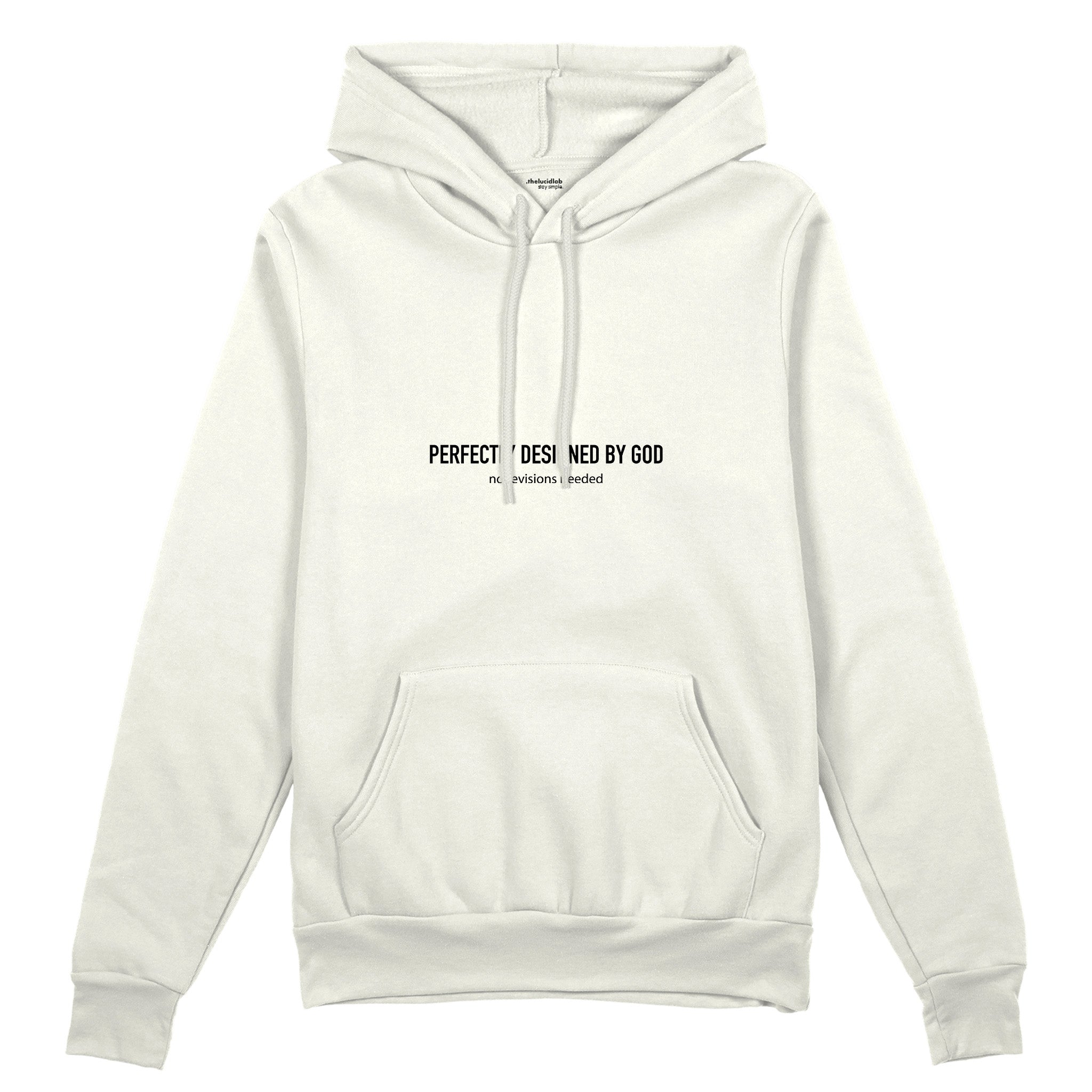 Perfectly Design By God Oversize Hoodie - Beyaz - ön görünüm