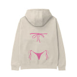 Pink Bikini Hoodie - Krem - arka görünüm