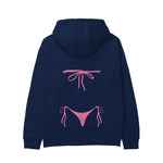 Pink Bikini Hoodie - Lacivert - arka görünüm