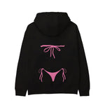 Pink Bikini Hoodie - Siyah - arka görünüm