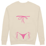 Pink Bikini Sweatshirt - Bej - arka görünüm