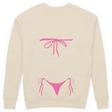 Pink Bikini Sweatshirt - Bej - arka görünüm