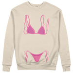 Pink Bikini Sweatshirt - Bej - ön görünüm