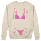 Pink Bikini Sweatshirt - Bej - ön görünüm