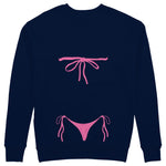 Pink Bikini Sweatshirt - Lacivert - arka görünüm