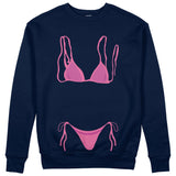 Pink Bikini Sweatshirt - Lacivert - ön görünüm