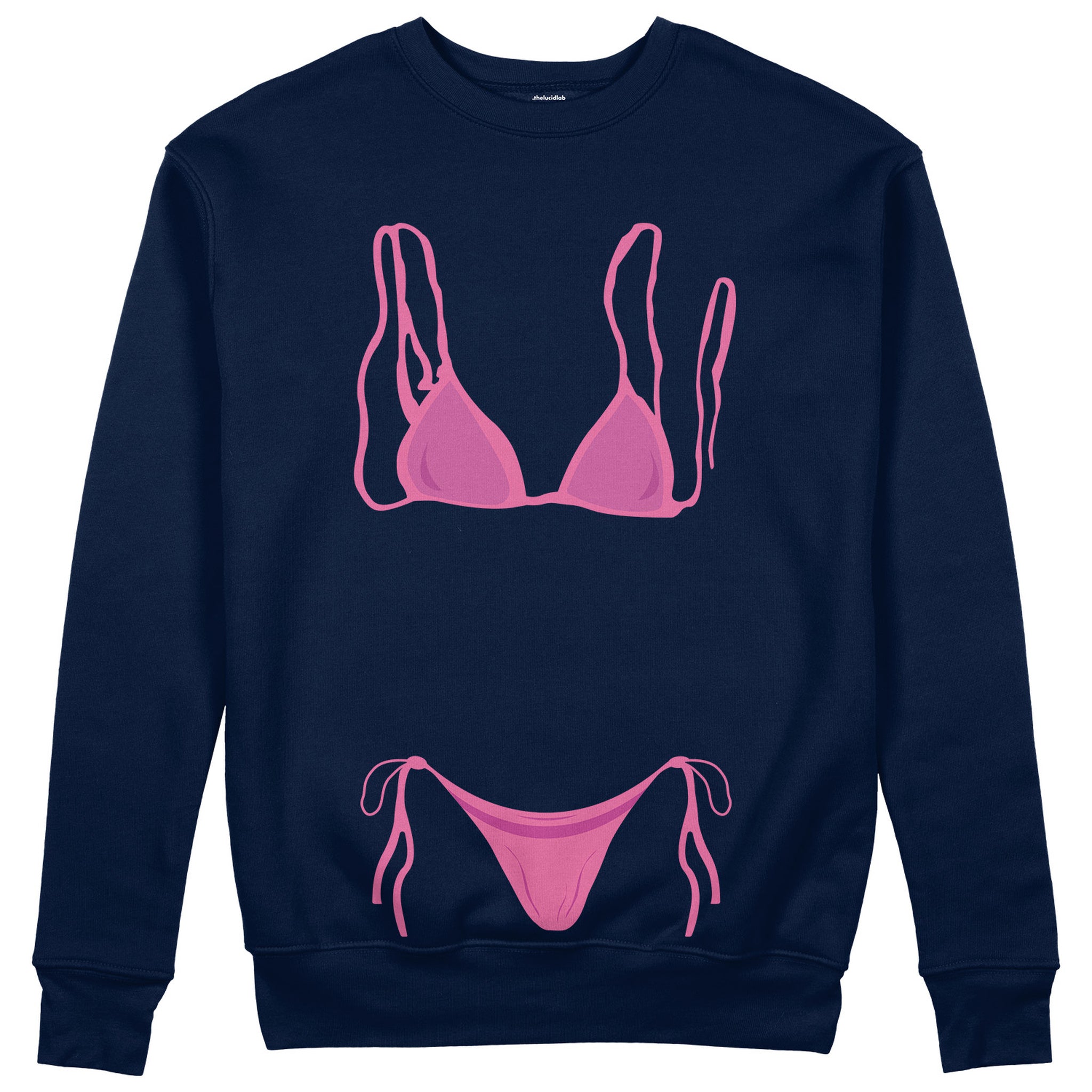 Pink Bikini Sweatshirt - Lacivert - ön görünüm
